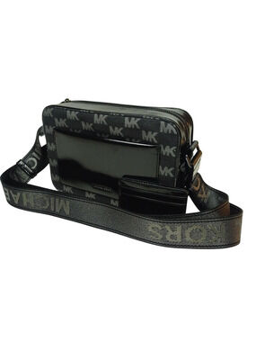 Michael Kors Maeve Shoulder Bag/Crossbody-Black & Silver Sparkle - NWT
